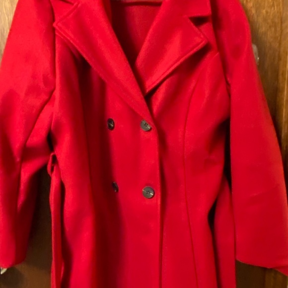 Red Trench Coat - Picture 2 of 13